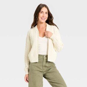 Women's Cable Full Zip Fashion Jacket - Universal Thread™